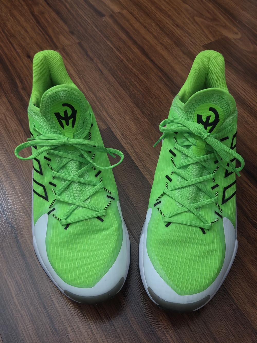 Adidas Mahomes Neon Green Athletic Shoes